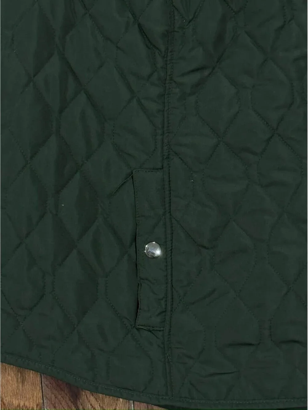 Croft & Barrow Quilted Sleeveless Vest 2X Dark Green